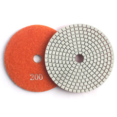 7PCS 5 Inch Diamond Polishing Pads for Wet Granite Stone Marble Concrete Polish