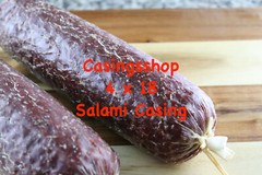 10 pc pack – 4 X 18 Inch Fibrous Casings for 25 lbs Dry Sausage Salami Pepperoni