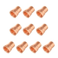 10 PCS EFIELD 3/4″ C x 3/4″ FNPT Copper Female Adapter Fittings, Lead Free