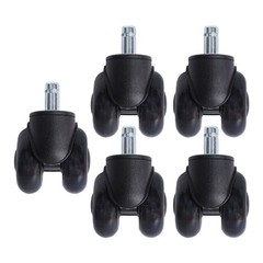 5 Pack 2 Inch Universal Heavy Duty Office Chair Caster Wheels 360 Degree