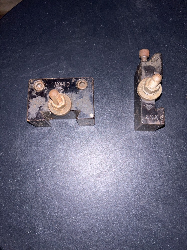 2 Aloris Tool Holders: AXA4 D & AXA8 – SEE DESCRIPTION