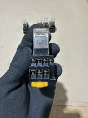 5x Pack Lot Omron PYF14A-E 14 Pin Relay Socket w/ MY4 DC24 Ice Cube Relay 24 VDC