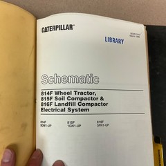 CAT Caterpillar 814F 815F 816F SERVICE SHOP REPAIR MANUAL COMPACTOR, 9DM 1GN 5FN