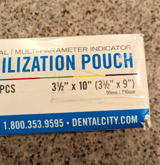 Self Sterilization Pouches Pouch Autoclave, Sterilizer Bags Dental 3.5 x10 200 q