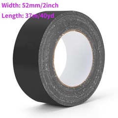 Black Duct Tape Heavy Duty Waterproof Strong Tape 40 Yards 2 Inch 9 Mils