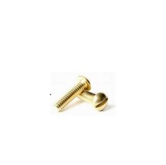 #2-56 x 1″ ROUND HEAD SLOTTED MACHINE SCREWS SOLID BRASS