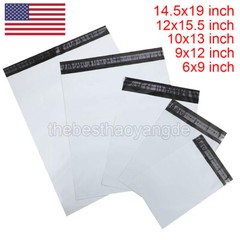 100/200 Plastic Shipping Bags Poly Mailers Package Envelopes Mailing Choose Size