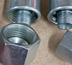 (4) Gates Hydraulic Hose Fittings 12G-12FJX Mega