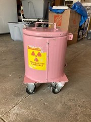 Lead Storage container storage holder for the Precision Ge-68 PET Phantom QC