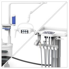 Dental Unit Chair Computer Controlled DC Motor Integral Doctor Stool TJ2688-A1-1
