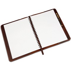 , Heavy Duty Full Grain Leather Journal Cover (8.5 x 11 in.), Refillable Cahi…