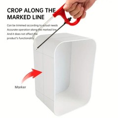 Marine Deck Storage Box with Latch, Thickened ABS Boat Embedded Storage Box