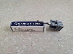 Harvey Tool #12108 PCD Diamond End Mill-Square, 1/8 DIA x 1/4 LOC x 1/2 RCH 1 FL