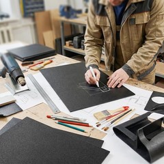 3 Pack Black ABS Plastic Sheet 12x16x1/16 Inch Moldable Craft Board