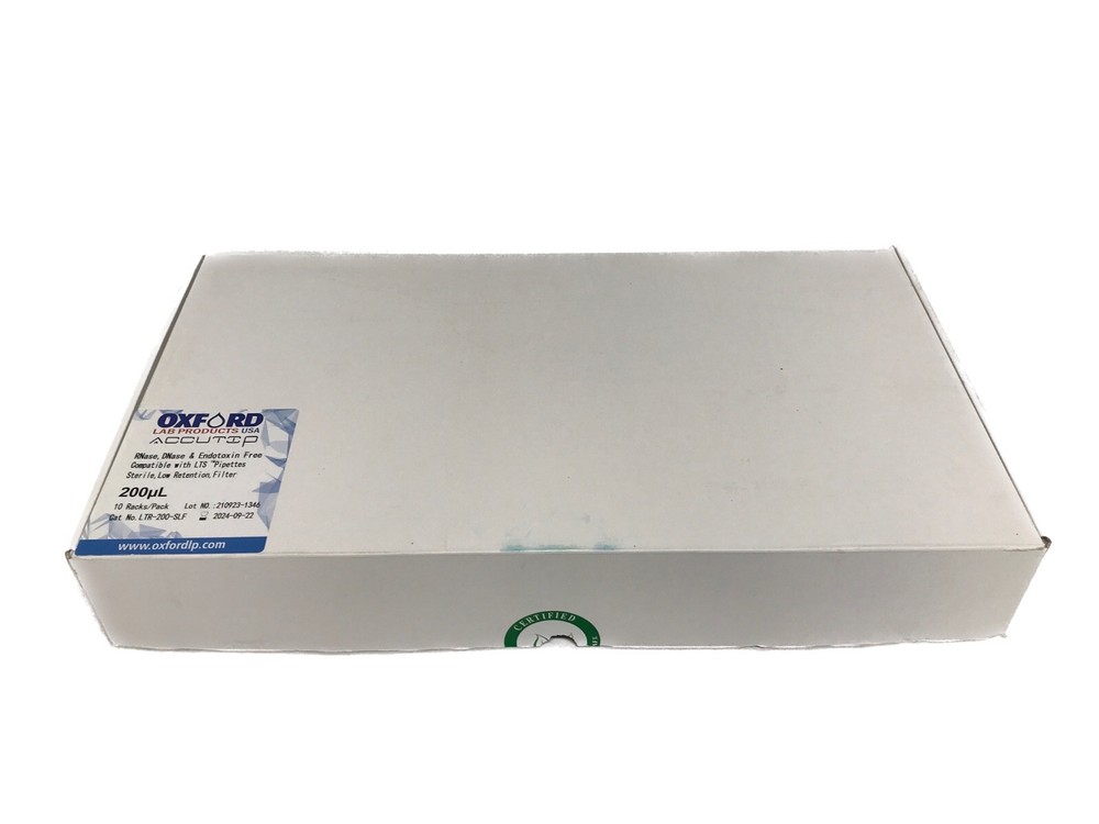 (960/Pk) OXFORD Accutip 200uL LTS Low Retention Filter Pipet Tips 96×10 LTR-200