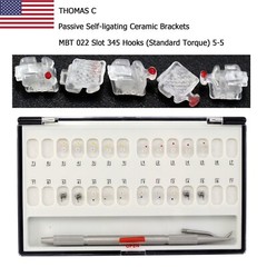 Dental Orthodontic Self Ligating Brackets Damon Q Clear Ceramic Metal Roth MBT
