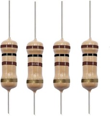 100 Ohm Carbon Film Single Fixed Resistor 1/2 W (0.5 Watt Number of Items: 100