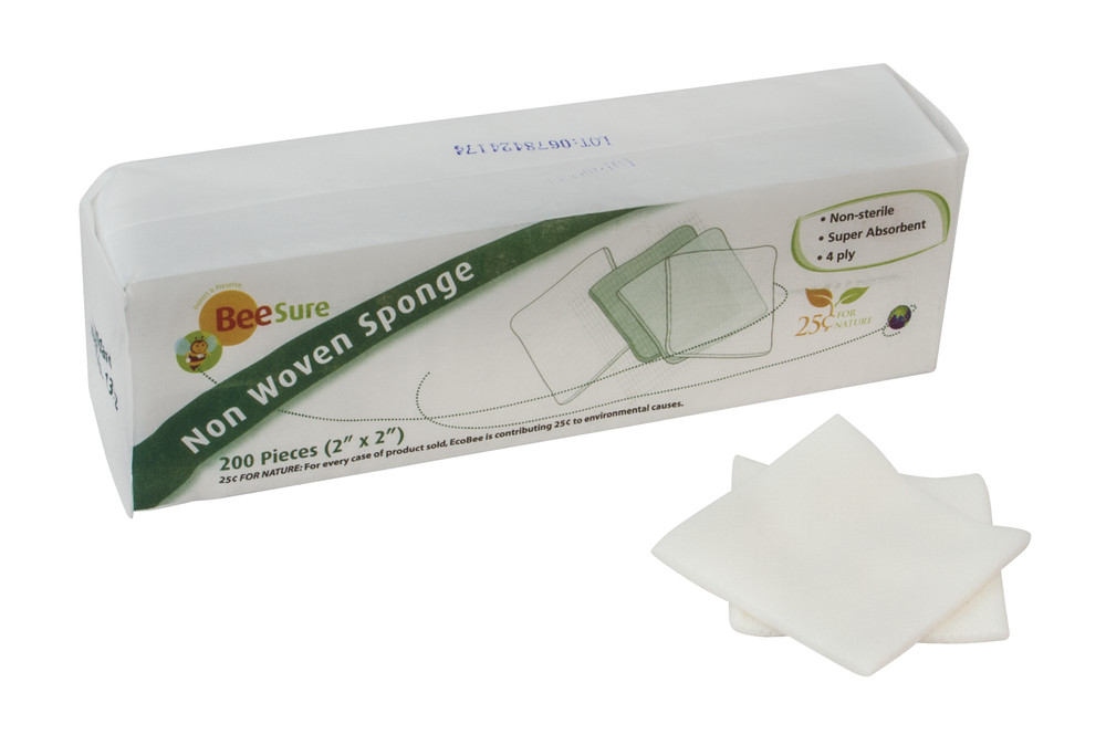 BeeSure 4-Ply Sponges (2″ x 2″)