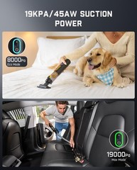 Fanttik Slim V8 Apex Car Vacuum 4-In-1 Portable Mini Cordless Vacuum 19000Pa