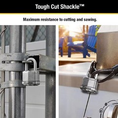 3-PACK Master Lock Magnum 3.56 in H X 2 in W X 2 in. L Duel Ball Bearing WEATHER