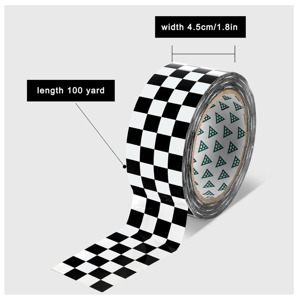 Checkered Flag Packing Tape – 100 Yards