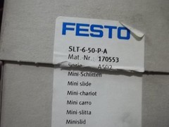 NIB FESTO SLT-6-50-P-A 170553 PNEUMATIC SLIDE CYLINDER (180-3)