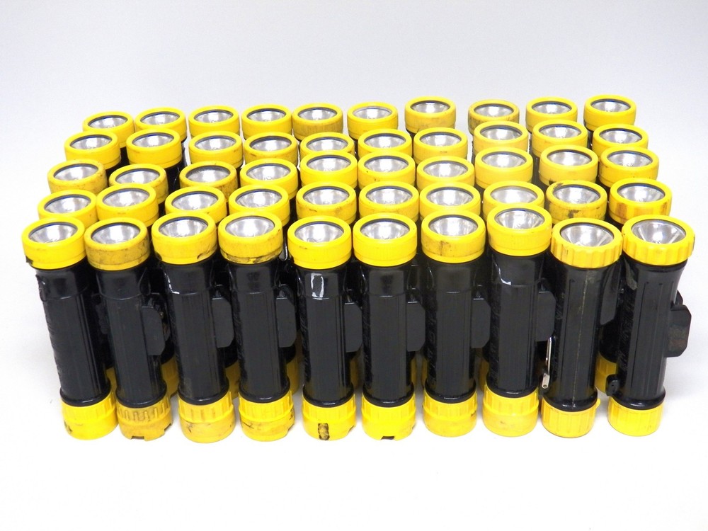 50 PC Fulton Permissible Flashlights Gas Petroleum Naphtha Alcohol Acetone …..