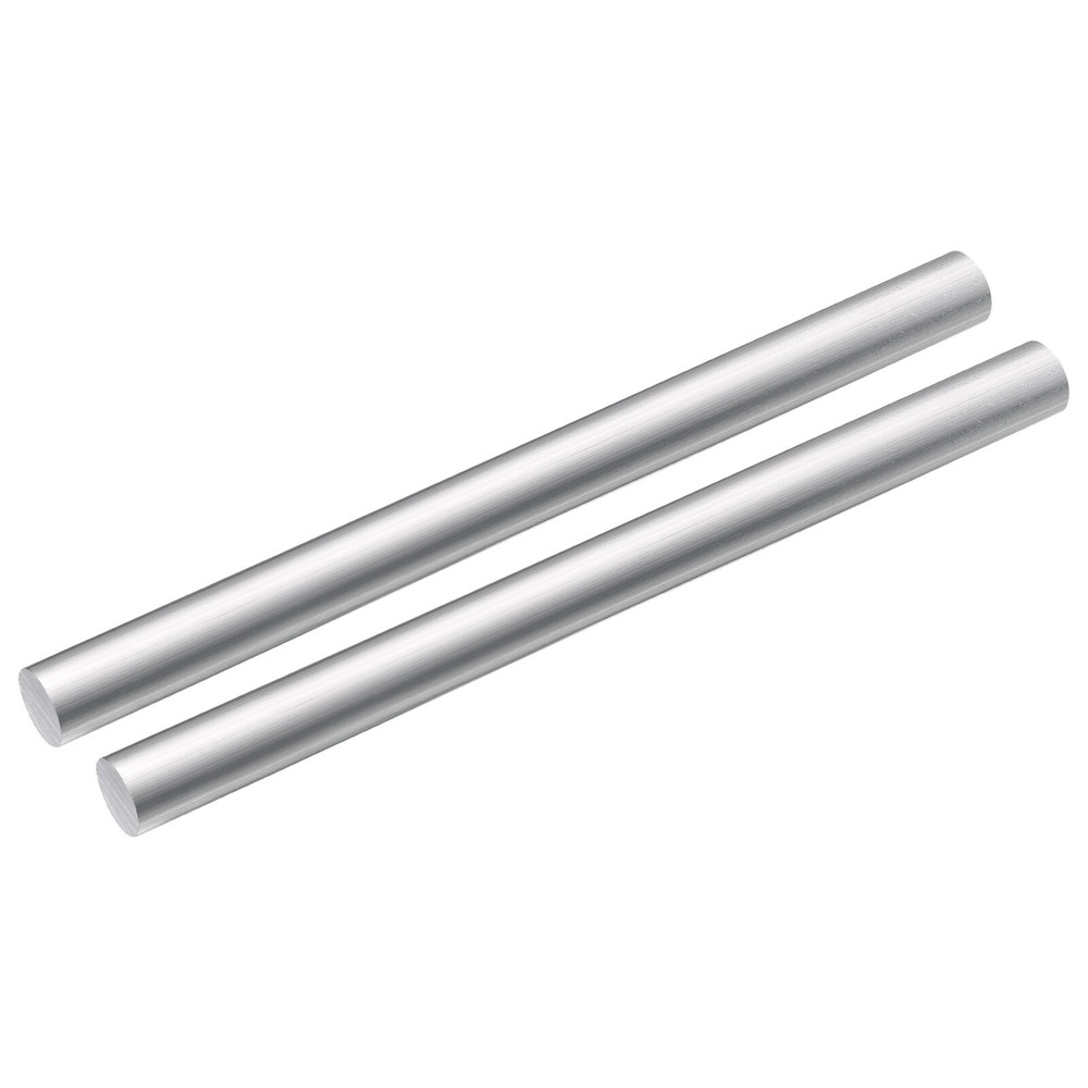 Aluminum Round Rod, 9/16 Inch Diameter 6061 Solid Metal Bar 13 Inch Length 2Pcs