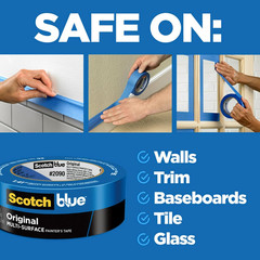 Scotchblue Painter’S Tape, Multi-Use, 1.88-Inch by 60-Yard, 3-Roll