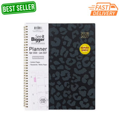 See It Bigger M/W Planner Large 9 x 11.25 Inch Black 15-Month Apr 2026-2027