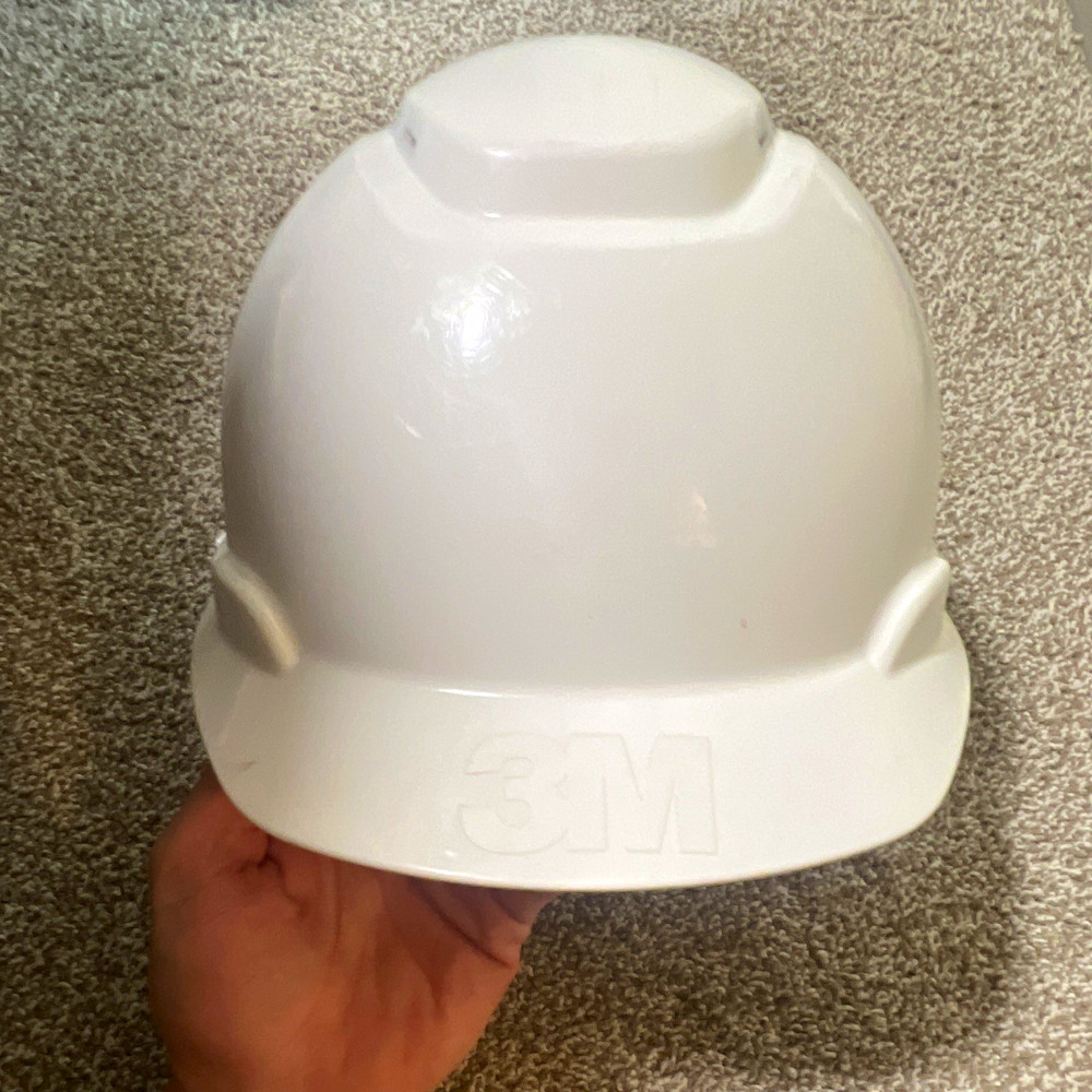 3M White Hard Hat ANSI Type 1 Class C Ratchet Suspension CHH-V-RICHHLV-P