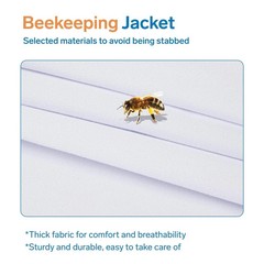 Bee Suit – Beekeeping Jacket for Men & Women – Polycotton Jacket with Beekeep…