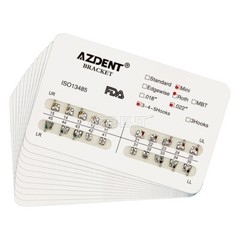 20X Dental Orthodontics Brackets Standard MBT Roth Slot.022/018 Hook 3-4-5 /3