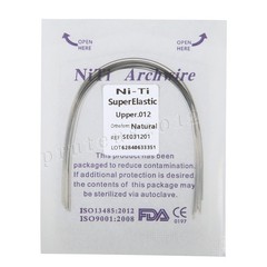Dental Orthodontic Niti Arch Wire Super Elastic Natural Form Round
