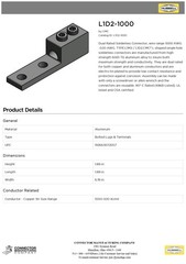 Eaton EPBSL5001000 Alum. Mechanical Lug Kit 500-1000MCM – For Safety Socket Line