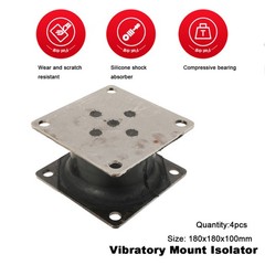4pcs Shock Mount For Stanley Hydraulic HS6000 HS6019 HS6100 HSX6 Bobcat PCF64
