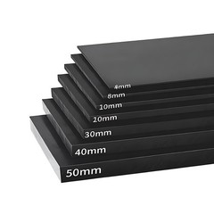 PTFE Sheet Plate Hard Plastic Panel High Temperature Thick 2mm-30mm White/Black