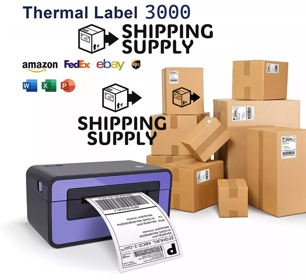 3000 Fanfold 4×6 Direct Thermal Label. High Quality.Certified by UPS 4″X6″ Label