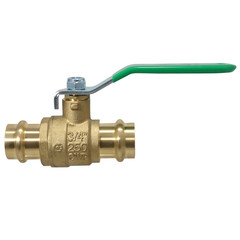 5 Pcs. 3/4″ Press Ball Valve, Press Fit Ball Valve Lead Free Brass, Full Port