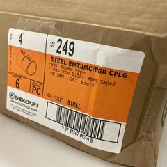 (6) Bridgeport 4″ Set Screw Coupling EMT IMC Rigid Conduit
