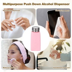 3Pcs 250ml/8.4oz Solvent Alcohol Dispenser for Acetone Cleanser Pink