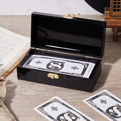 2 Pcs Acrylic Lockable Cash Box Cash Organizer Money Holder Single Row Currency