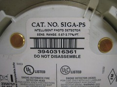 Lot Of 3 EST SIGA-PS Edwards Intelligent Photoelectric Smoke Detector