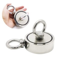 500LBS Round Double Sided Strong Fishing MagnetsNeodymium Pulling Force Lot
