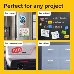 Strong SelfStick Adhesive Magnetic Sheets 5 Pcs 8×10″/20x25cm – Customizable …