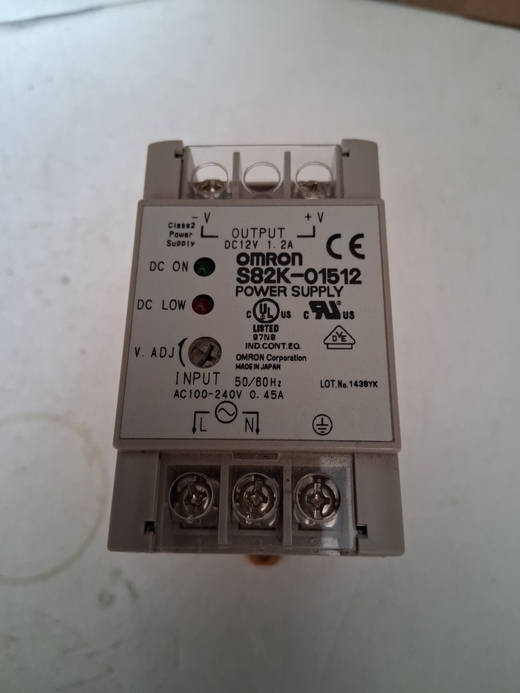 Omron S82K-01512 Power Supply USED