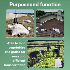 50/100 bags, white woven polypropylene sandbags, for flood control construction
