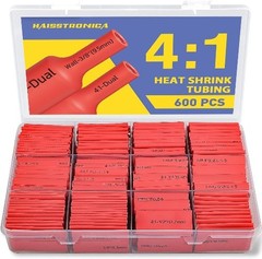 41 Heat Shrink Tubing Kit 600PCS 1.75 Length 7 Sizes 3/32 to 3/4 Total 87.5Ft
