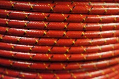 Ford 1841 Industrial Tractor Cloth Copper Spark Plug Wires Set Loader Backhoe