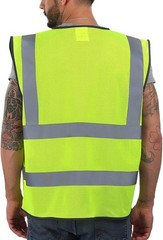 Men’s & Women’s Reflective Safety Vest – High Visibility ANSI Class 2, Large